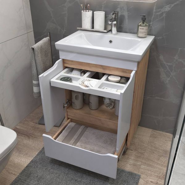 Тумба под раковину напольная Vigo Grani 284 дуб золотой