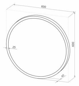 Зеркало с подсветкой Continent Infinity ЗЛП3017 с датчиком движения 60см