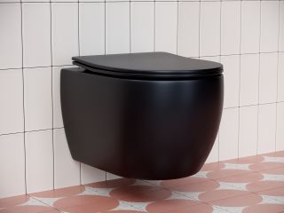 Подвесной унитаз Ceramica Nova Play CN3001MB безободковый чёрный матовый Подвесной унитаз Ceramica Nova Play CN3001MB безободковый чёрный матовый