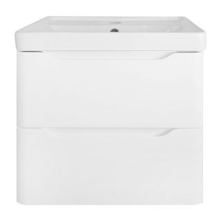 Тумба с раковиной Azario Lotos CS00094662 50 см белый глянец