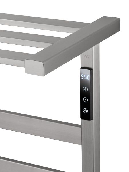 Полотенцесушитель электрический Wonzon & Woghand Frankfurt WW-A1026-BR 48x64 см брашированный никель