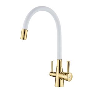 Смеситель для кухонной мойки Lemark Comfort  LM3075G-White