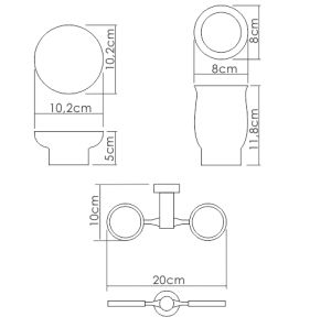Wasserkraft K-24126 Держатель стакана и мыльницы