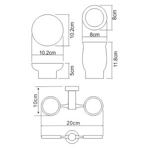 Wasserkraft K-24226 Держатель стакана и мыльницы