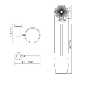 Wasserkraft K-24227 Щетка для унитаза подвесная