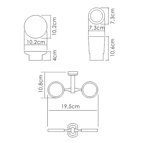 Wasserkraft K-28126 Держатель стакана и мыльницы