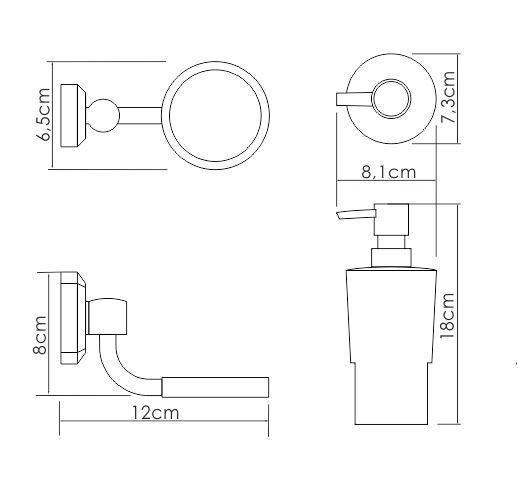 Wasserkraft K-28199 Дозатор для жидкого мыла Wasserkraft K-28199 Дозатор для жидкого мыла
