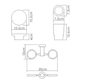 Wasserkraft K-28226 Держатель стакана и мыльницы