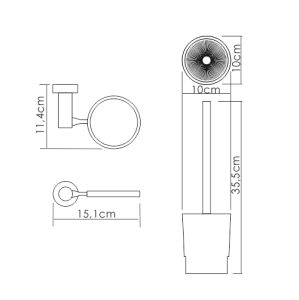 Wasserkraft K-28227 Щетка для унитаза подвесная