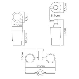 Wasserkraft K-28289 Держатель стакана и дозатора