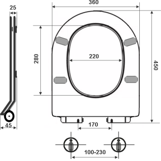 Крышка-сиденье Timo TD-400 Крышка-сиденье Timo TD-400