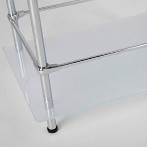 Wasserkraft K-4033 Напольная стеклянная тройная полка с бортиком