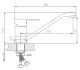 Смеситель для кухни Haiba HB42802 сталь