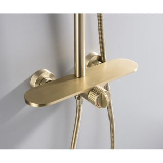 Душевая система Bronze de Luxe ICON 80112CG, матовое золото Душевая система Bronze de Luxe ICON 80112CG, матовое золото