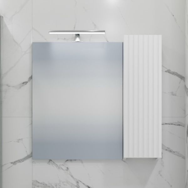 Зеркало-шкаф с подсветкой Санта Юпитер 700367 70 см белый