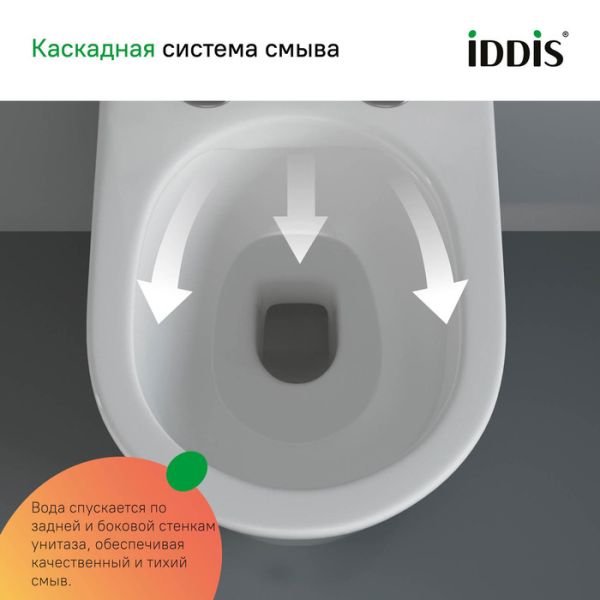 Комплект 3в1 IDDIS Basic BASC010i73 подвесной унитаз с инсталляцией и хромированной клавишей смыва Комплект 3в1 IDDIS Basic BASC010i73 подвесной унитаз с инсталляцией и хромированной клавишей смыва
