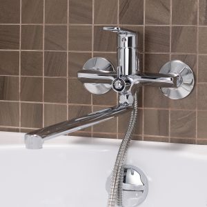 Смеситель для ванны с душем РМС SL134-006E хром