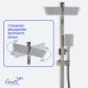 Душевая стойка Ceruttispa Rufino BN CT12109 никель матовый