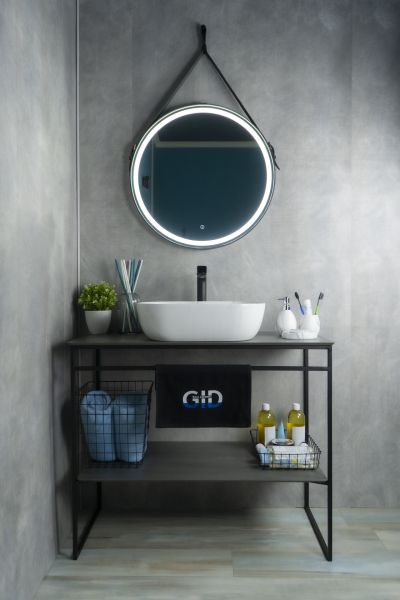 Раковина Gid K397D9 53322 накладная под камень глянцевая 50x40x14