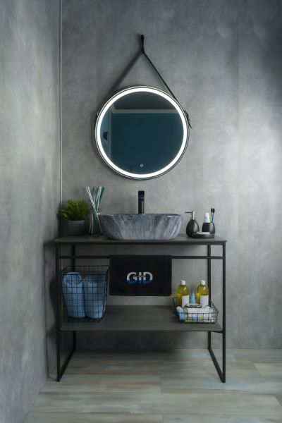 Раковина Gid   54401 накладная под камень глянцевая 50x40x14