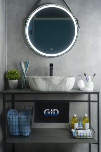 Раковина Gid K397G125 54402 накладная под камень глянцевая 50x40x14