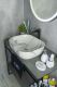 Раковина Gid K397G125 54402 накладная под камень глянцевая 50x40x14