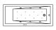 Гидромассажная ванна Whitecross Wave Slim 0111.170075.100.RELAX.CR 170x75см Relax хром