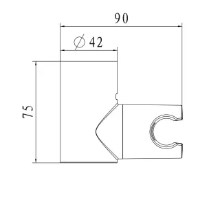 Держатель для душа Wonzon & Woghand WW-994224-CR хром