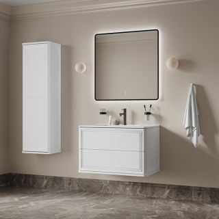 Тумба с раковиной IDDIS Оксфорд Нео (Oxford Neo) OXN80W0i95K 80 см белый матовый