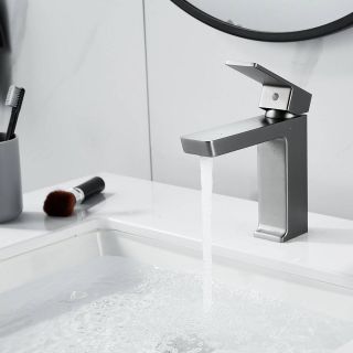 Смеситель для раковины Rose R1801T-1 оружейная сталь Смеситель для раковины Rose R1801T-1 оружейная сталь