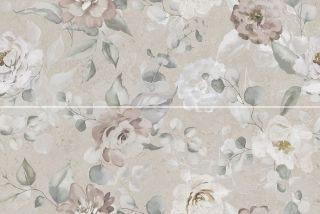 Панно Kerama Marazzi AZ\A051\2x\14058R Риккарди 1 серый светлый матовый обрезной 80x120x1
