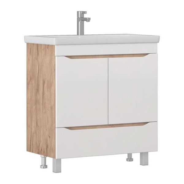 Тумба под раковину напольная Vigo Grani 286 80 см дуб золотой