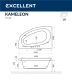 Ванна акриловая EXCELLENT Kameleon 170x110 (левая)