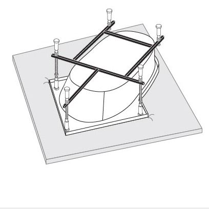 Каркас к ванне VAGNERPLAST Bahama 139x139