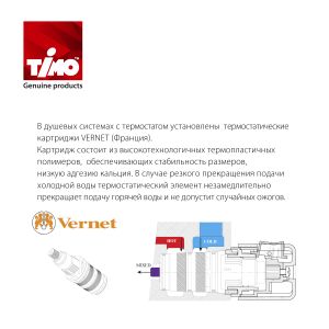 Душевая система Timo Petruma SX-5049/03SM с термостатом чёрный