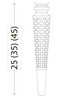 Ножки для мебели Armadi Art Denti 847-B-35 чёрный