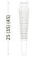 Ножки для мебели Armadi Art Denti 847-B-35 чёрный