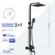 Душевая стойка Ceruttispa Rufino MB CT12110 чёрный матовый