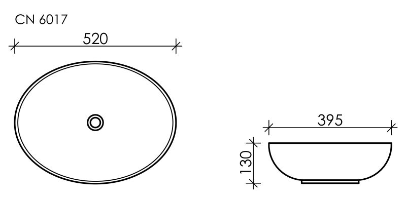 Раковина Ceramica Nova Element CN6017 52см белый