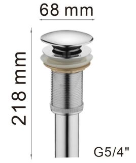 Донный клапан Haiba HB65 хром Донный клапан Haiba HB65 хром