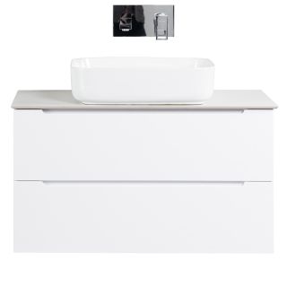 Столешница BelBagno из керамогранита без отверстия под смеситель 1016x468 KEP-100-BO-W0 Bianco Opaco белый матовый