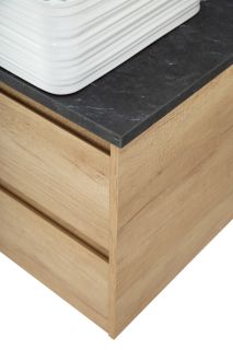 Столешница BelBagno из керамогранита без отверстия под смеситель 1000x460 KEP-100-MNO-W0 Marmo Nero Opaco черный матовый