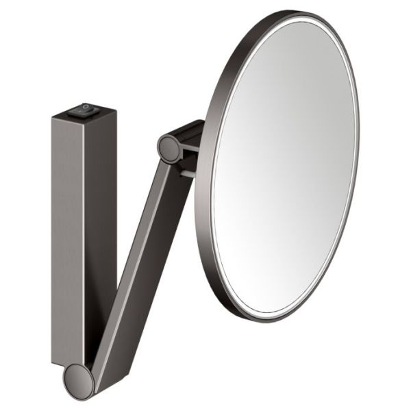 Косметическое зеркало Keuco iLook move 17612359004 титан чёрный шлифованный