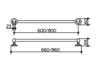Полотенцедержатель Keuco Astor  02101010800 хром Полотенцедержатель Keuco Astor  02101010800 хром