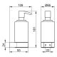 Диспенсер для пенного мыла Keuco Plan 14957019000 с  хромированным матовым стеклом