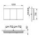 Зеркальный шкаф для ванны Keuco Royal Modular 800311130100200 130 см