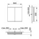 Зеркальный шкаф Keuco Royal Modular 800201091000200 90 см
