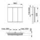 Зеркальный шкаф Keuco Royal Modular 800301091000200 90 см
