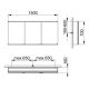 Зеркальный шкаф Keuco Royal Modular 800301001000000 серебристое 150 см