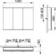 Зеркальный шкаф Keuco Royal Modular 800311121100300 120 см